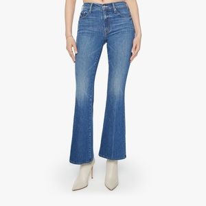 NWT MOTHER The Weekender Flare Leg Jeans it’s a small world Mid Rise Size 28/6
